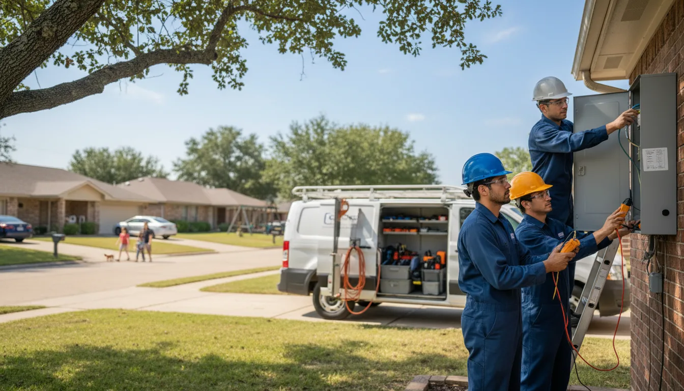 Certified electrician providing emergency electrical services in Colt, AR